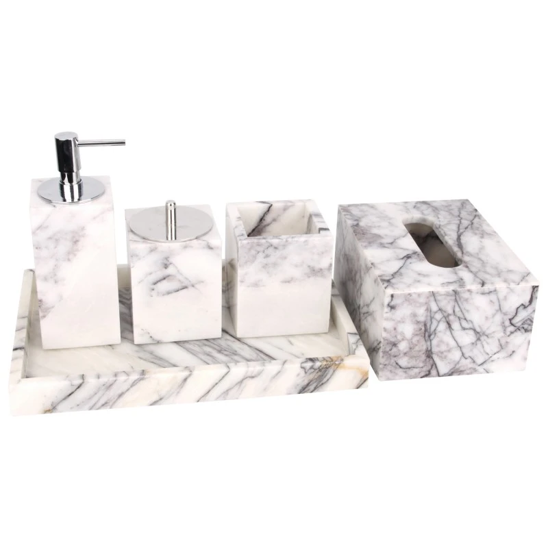 Juego de ba&ntilde;o de m&aacute;rmol Liac