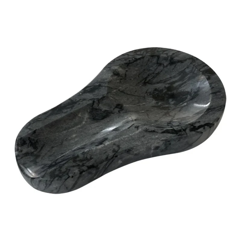 Reposacucharas de m&aacute;rmol gris oscuro