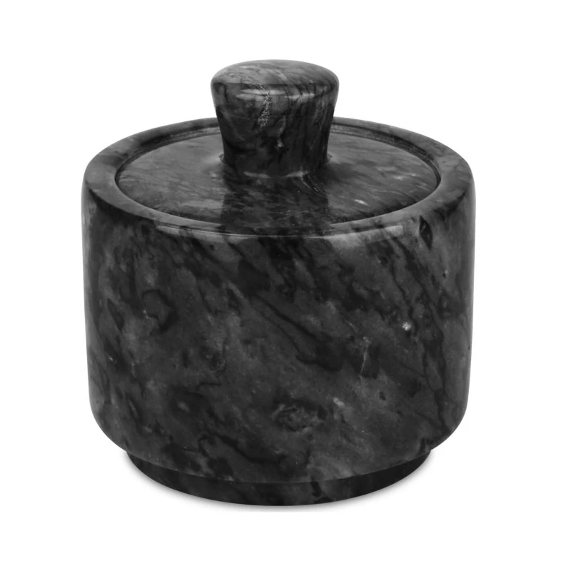 Salero de m&aacute;rmol gris oscuro