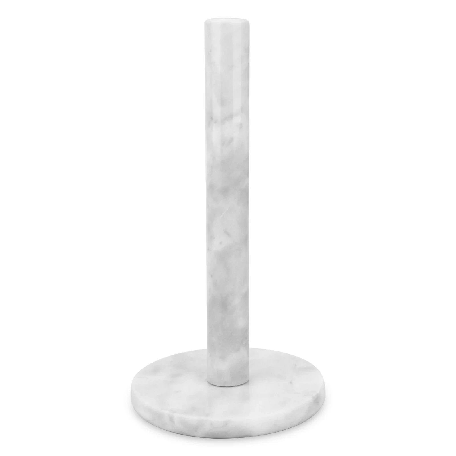 Soporte para toallas de papel de m&aacute;rmol blanco y gris
