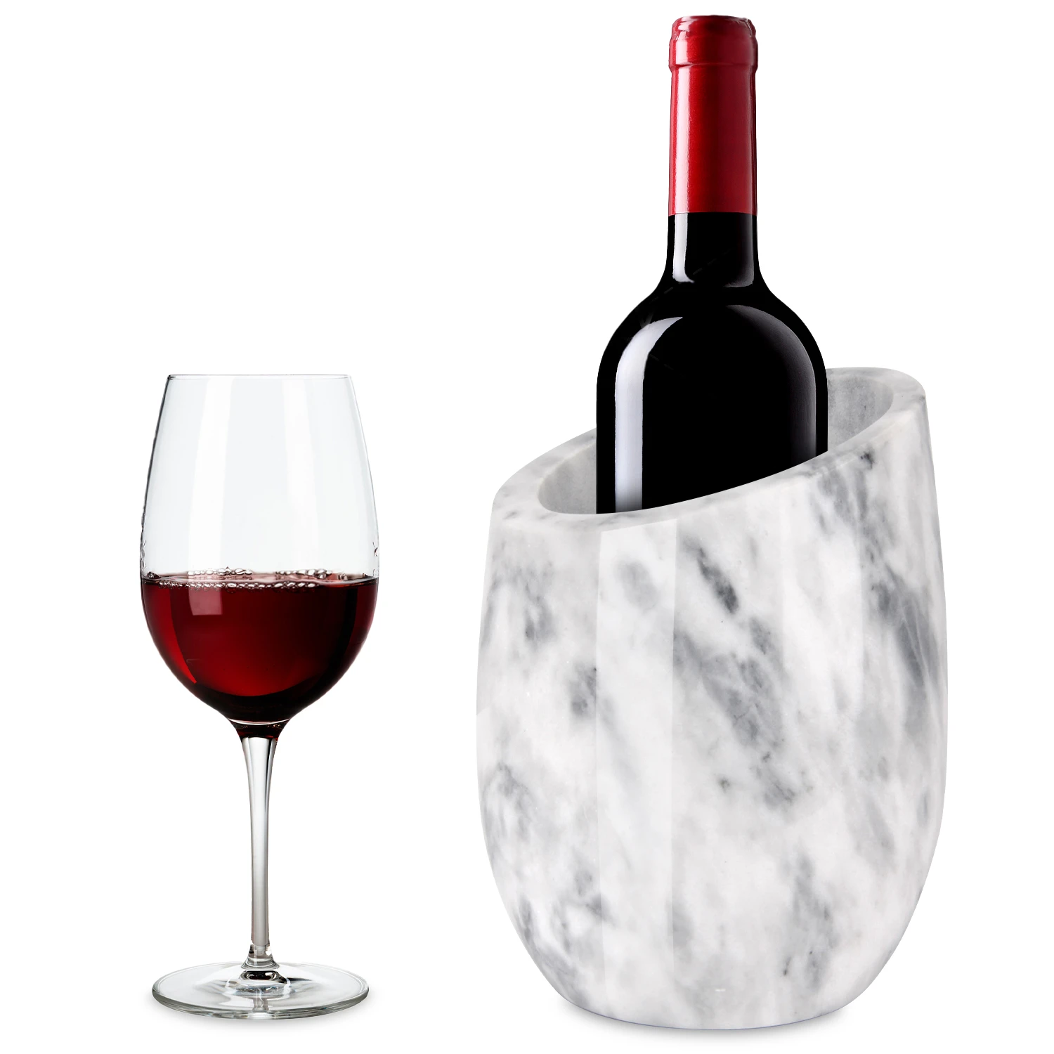 Enfriador de vino de m&aacute;rmol gris