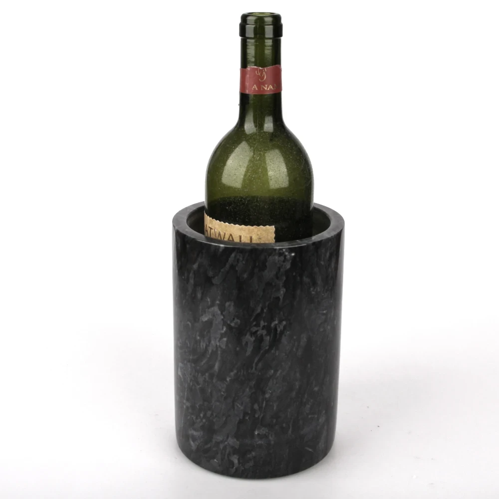 Enfriador de vino de m&aacute;rmol gris oscuro