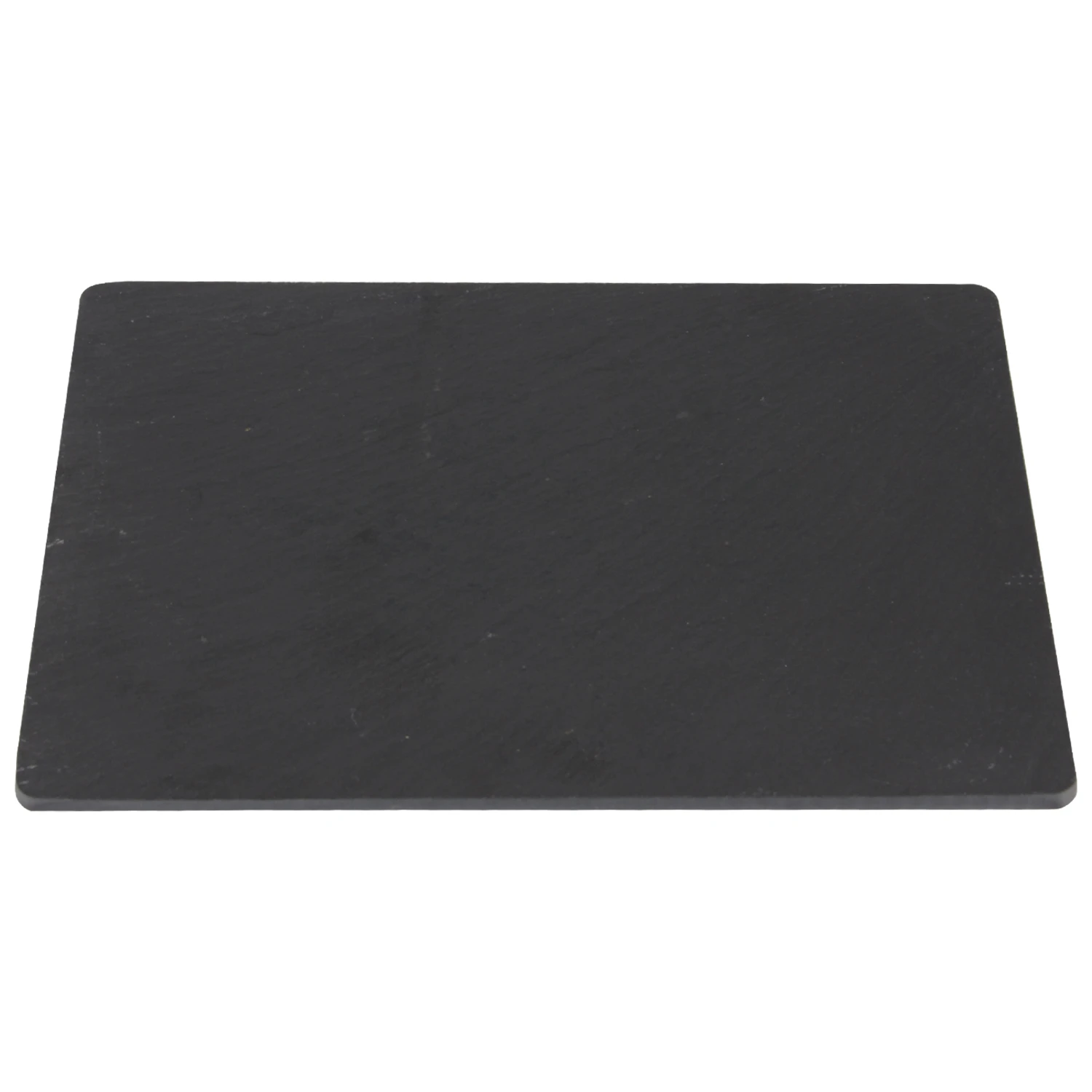 Mantel individual rectangular de m&aacute;rmol negro