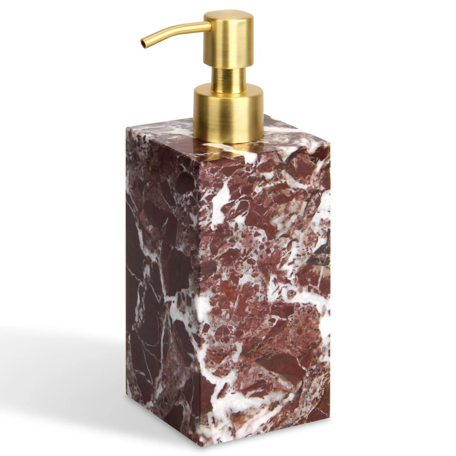 Dispensador de jab&oacute;n de m&aacute;rmol Rosa Levanto Square