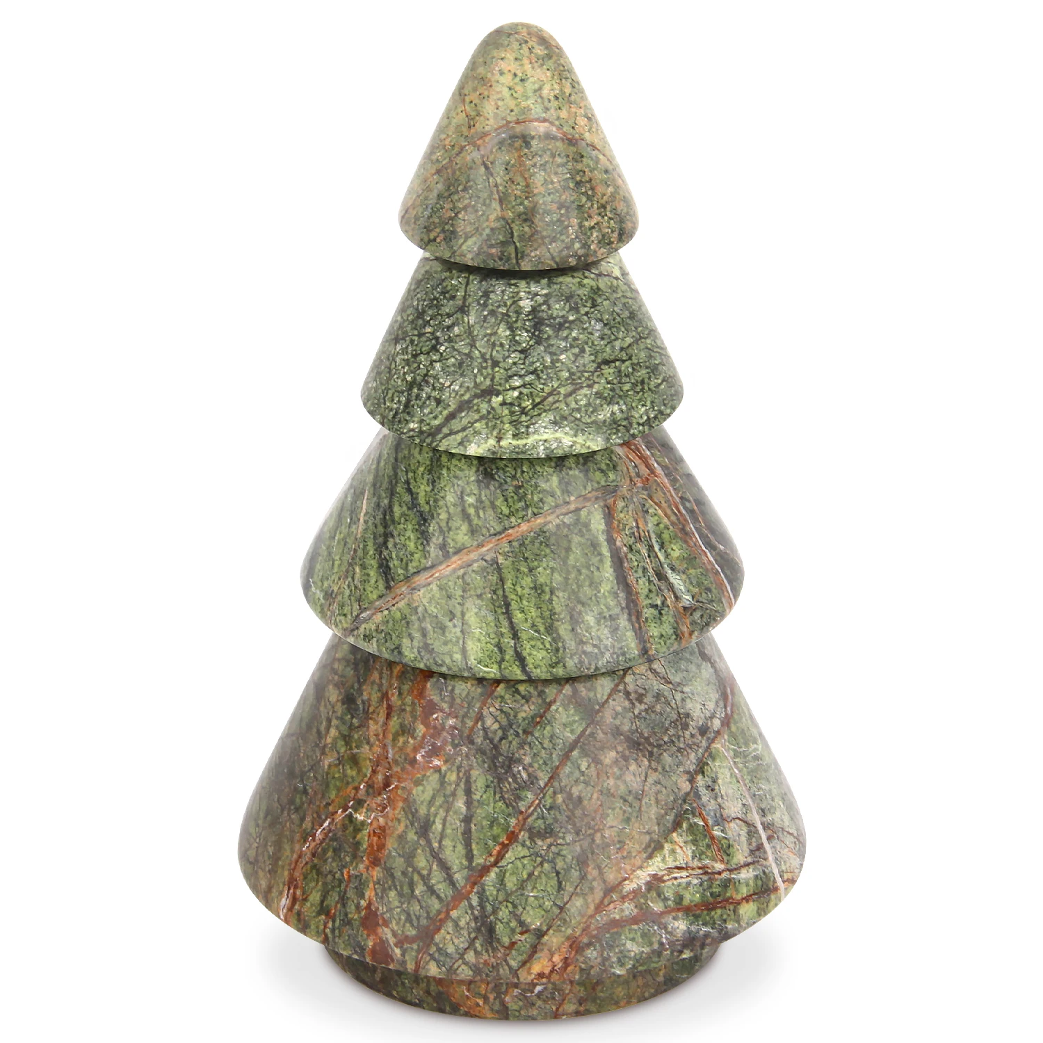 Candelero para &aacute;rbol de Navidad de m&aacute;rmol verde selva