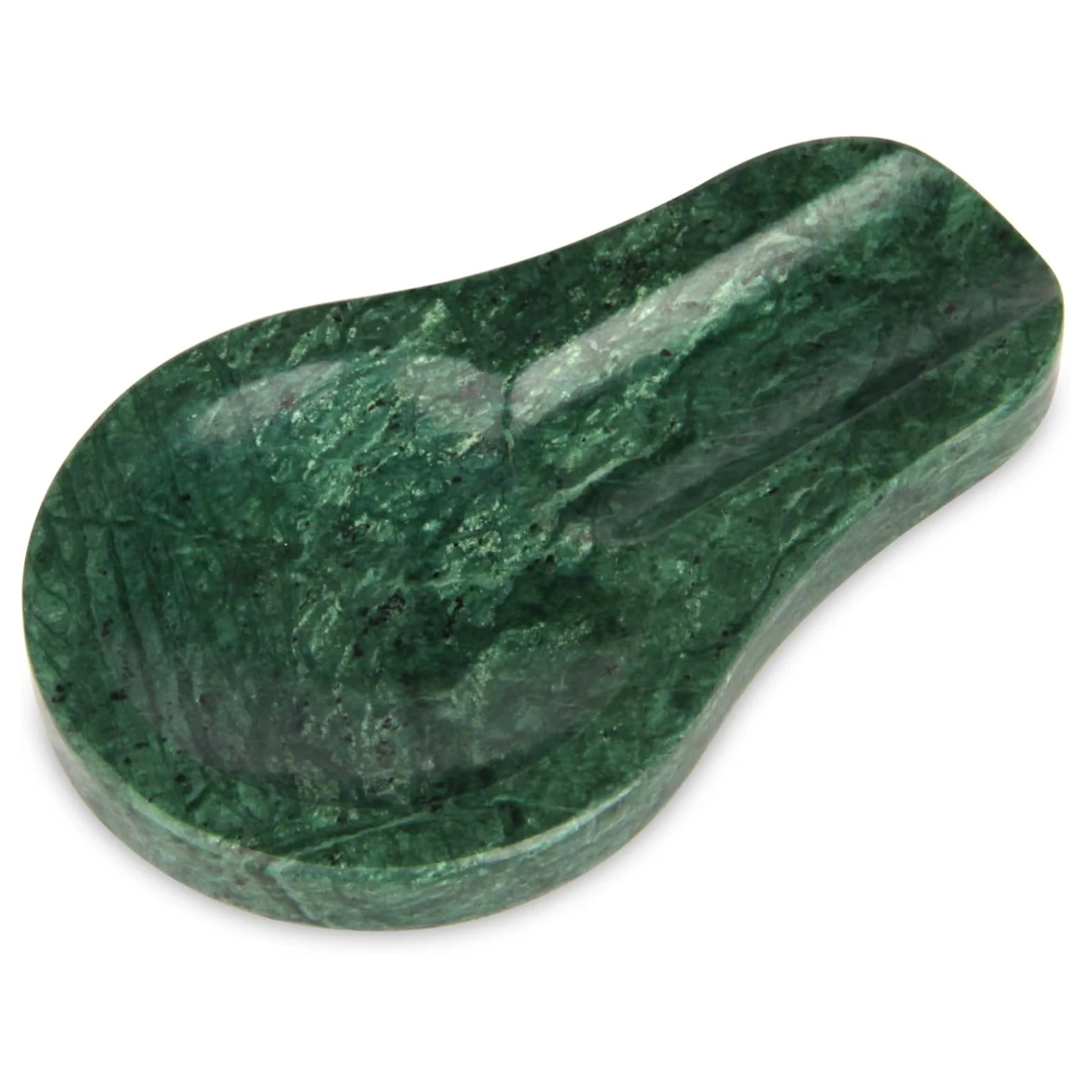 Reposacucharas de m&aacute;rmol verde