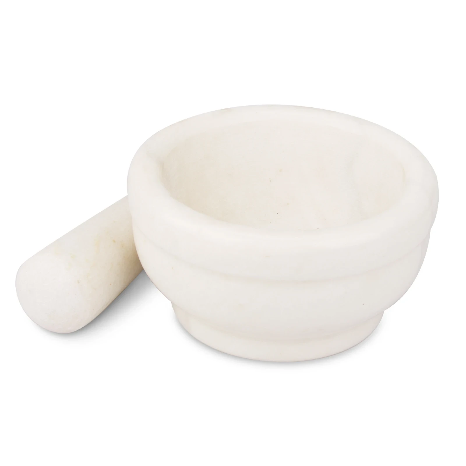 Mortero de m&aacute;rmol blanco D15x8cm H