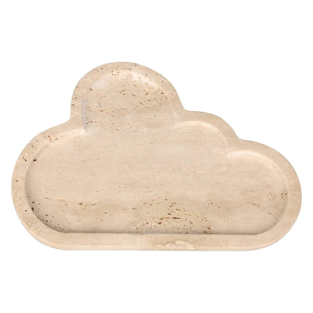 Bandeja de travertino nube beige