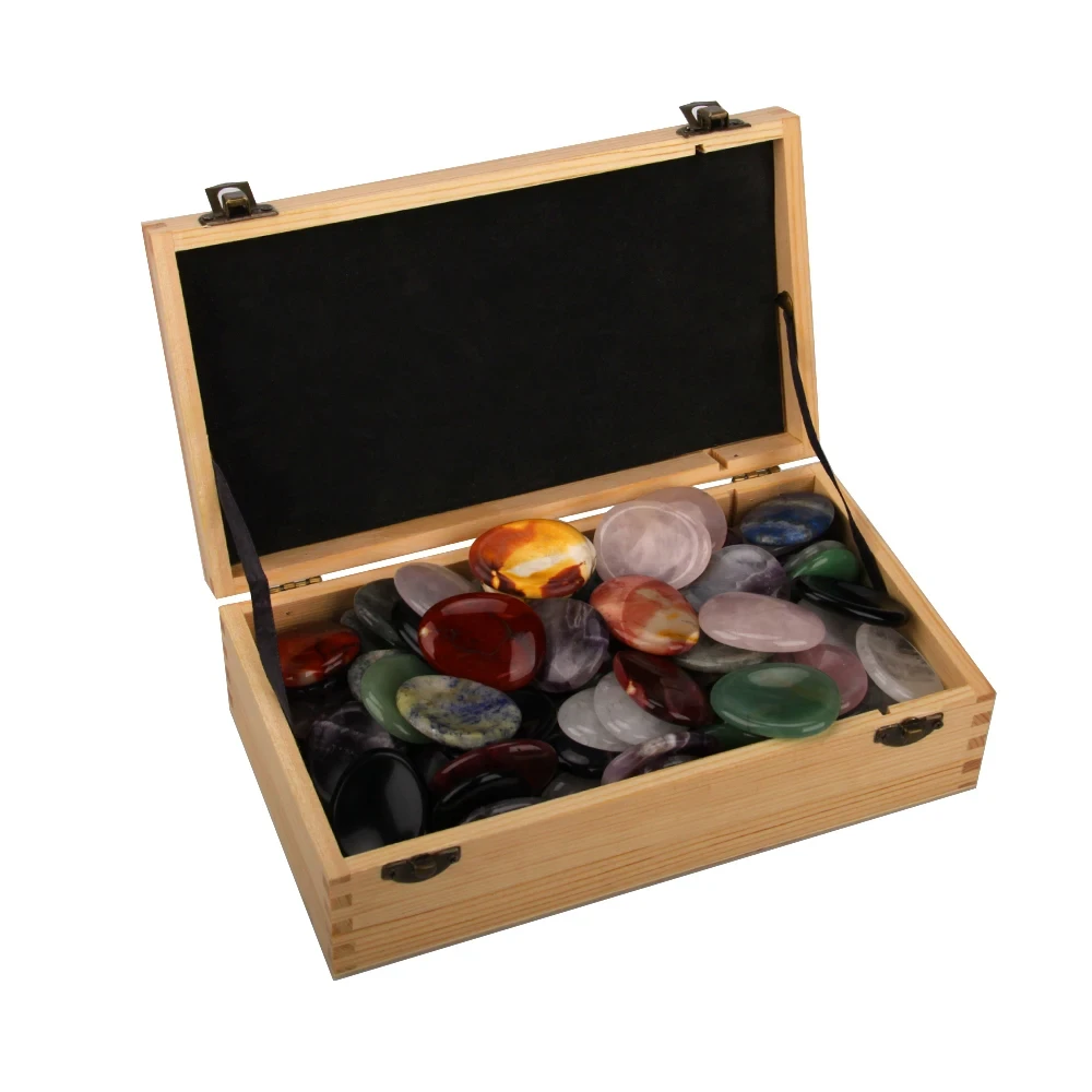 Venta al por mayor de piedras de chakra personalizadas, juego de cristales curativos, piedras curati